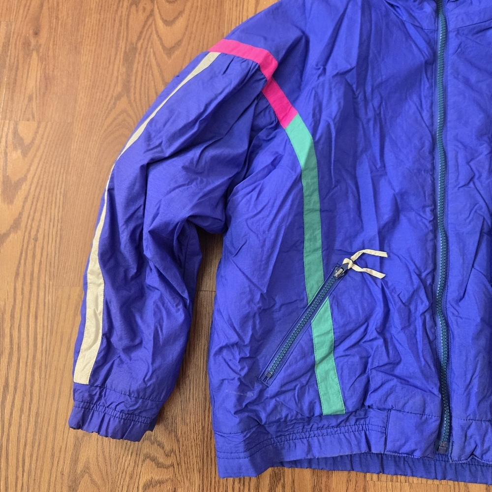 VINTAGE Attivo Bright Ski Jacket Snowboard Outdoor Puffy Bomber Coat Colorful 12 - Picture 9 of 12